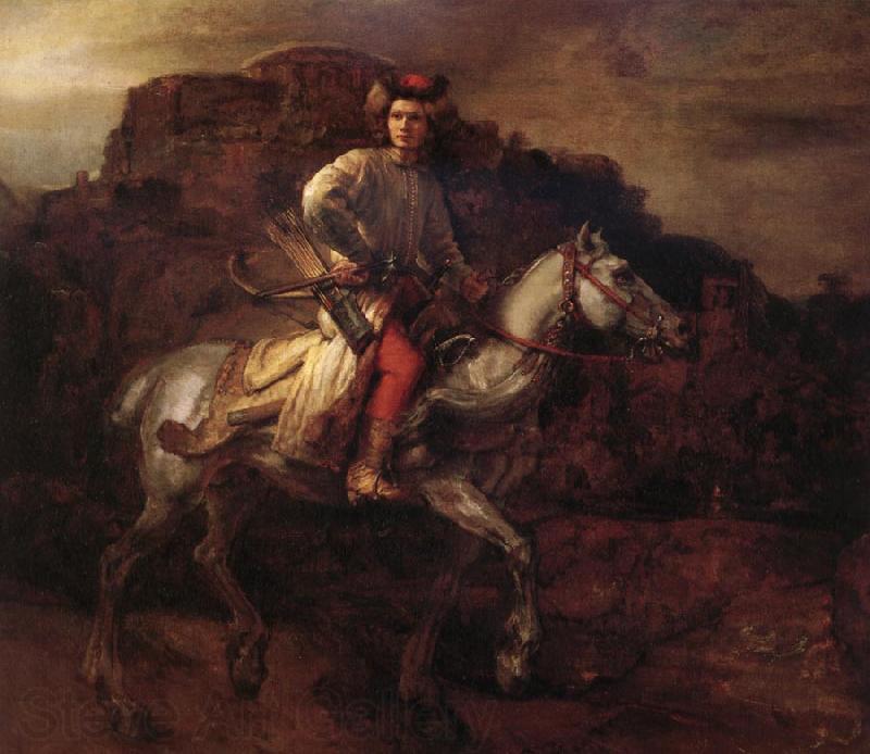 Rembrandt van rijn The polish rider Norge oil painting art